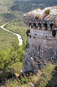 The watchtower of Agios Georgios Fortress