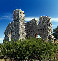 Ruins of the Christian basilica of Fiscardo
