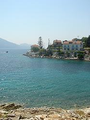 The bay and the port of Fiskardo