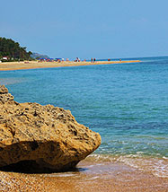 The beach of Skala